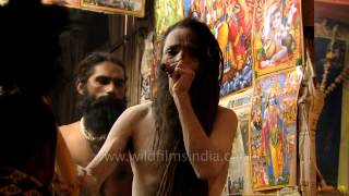 Hindu saints smoking ganja [upl. by Nsaj]