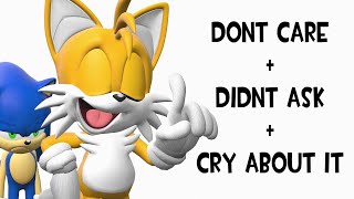 Dont Care  didnt Asked  Cry about it  Tails Garrys mod animation [upl. by Kelcy]