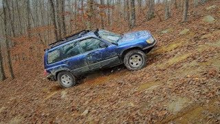 Brutal mountain climb  Subaru Forester offroad at East Lynn [upl. by Jaynes]