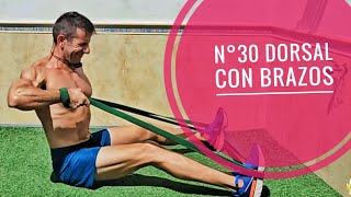 30 entrenamiento de dorsales con bandas y barras Mucho brazo y abdomen [upl. by Yoral637]