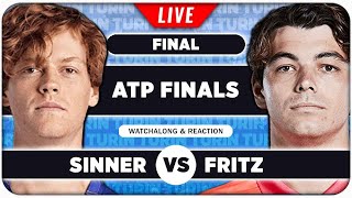 SINNER vs FRITZ • ATP Finals 2024 Final • LIVE Tennis Watchalong Stream [upl. by Kirstyn]