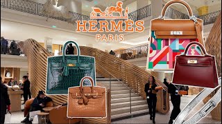 PARIS HERMÈS LUXURY SHOPPING VLOG Faubourg Saint Honoré → SÈVRES→GEORGE V→FSH HERMES FULL STORE TOUR [upl. by Derian]