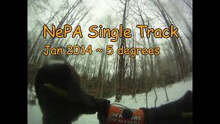 KTM Single Track riding in Snow amp ice gopro  5 degrees cold [upl. by Wardlaw]