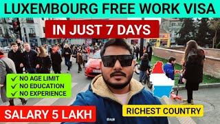 Luxembourg 🇱🇺 Jobs For Indian  How to apply Luxembourg jobs from india  Luxembourg work visa 2024 [upl. by Atinrahc]