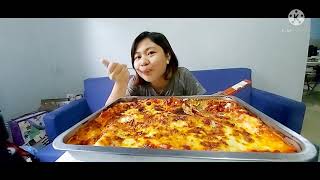 BEEF LASAGNA MUKBANG [upl. by Ferullo911]