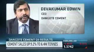 Dangote Cement Q3 Results with CEO Devakumar Edwin [upl. by Lalo49]