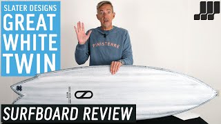 Slater Designs Great White Twin Surfboard Review [upl. by Atiuqehc]