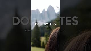 Dolomites in October Autumn Cinematic Vlog with Sony ZVE1 [upl. by Attehcram]