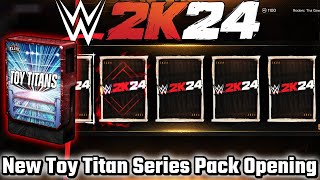 New Toy Titan Series Pack Opening  WWE 2K24 MYFACTION [upl. by Atikat]