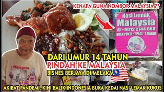 DARI UMUR 14 TAHUN PINDAH KE MALAYSIA AKIBAT PANDEMI KINI BALIK KE INDONESIA BUKA KEDAI NASI LEMAK [upl. by Samot]