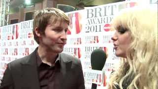 James Blunt talks to Goldierocks on the Red Carpet  BRIT Awards 2011 [upl. by Cati469]