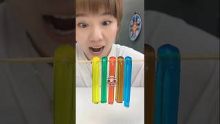 Colourful Noddle Jelly Banai 🥳 mini wood toy wood working art skill short cartoon viral trending [upl. by Buzz]