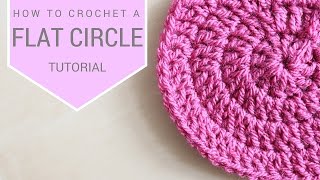 CROCHET How to crochet a flat circle  Bella Coco [upl. by Renba828]