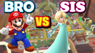 Mario Party Superstars Custom Boards Brother vs Sister Luigis Engine Room [upl. by Onit]