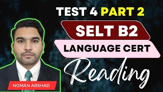 Learn Language Cert Reading  Level B2  Test 4  Part 2 [upl. by Mitran]