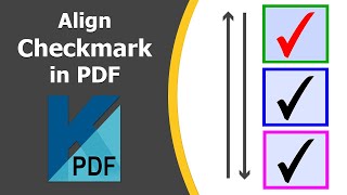 How to align checkboxes in pdf using Kofax Power PDF [upl. by Ecidnac]