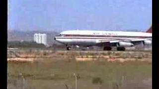 Air Gambia 707 taking off from Faro Portugal [upl. by Casta222]