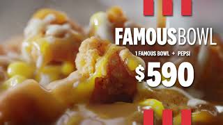 Hungry for Deals Get the KFC Famous Bowl for just 590 [upl. by Ardnoek793]