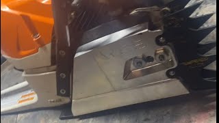 West coast saw upgrades on the Stihl ms462c how to install fallers suspension kit [upl. by Pamella]