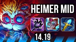 HEIMERDINGER vs MALZAHAR MID  1000 games  EUW Master  1419 [upl. by Ardnossak]