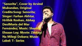 Senorita Zindagi Na Milegi Dobara Farhan AkhtarHrithik RoshanAbhay DeolCover by Arvind Mukundan [upl. by Udell]