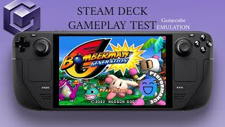 Bomberman Generation STEAM DECK Gameplay Test GameCube Version On Dolphin EMUDECK [upl. by Baalman]