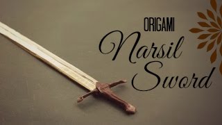 How to make an origami Sword Narsil Sword [upl. by Marmaduke]