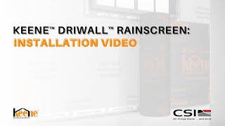 Keene™ Driwall™ Rainscreen Installation Video [upl. by Bronwen874]