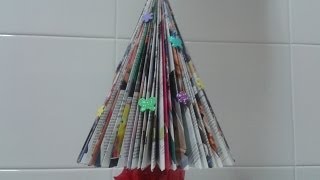 Árbol de navidad con una revista 🌲🌲🌲 [upl. by Nuahsad733]