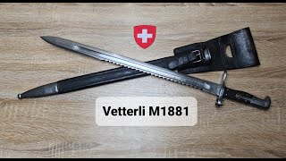 Swiss Vetterli M1881 sawback bayonet [upl. by Anikat]