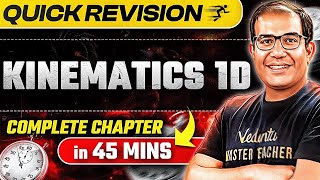 Quick Revision of Kinematics 1D Class 11🔥  JEE Main 2025  Vinay Shur Sir [upl. by Paquito116]