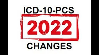 ICD10PCS Changes 2022 [upl. by Epilef994]