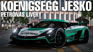 Koenigsegg Jesko Petronas Livery  Car Parking Multiplayer [upl. by Hgielanna666]