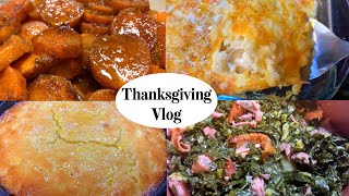 MAKING THANKSGIVING DINNER VLOG [upl. by Acirretal]