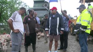 Fijian Prime Minister Voreqe Bainimarama visits flood affected areas [upl. by Damien950]