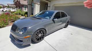 MOD LIST OF MY SUPERCHARGED E55 AMG 15000 [upl. by Alaunnoif254]