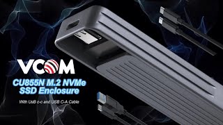 Unboxing  VCOM USB C M2 NVMe SSD Enclosure [upl. by Ellivnarg]