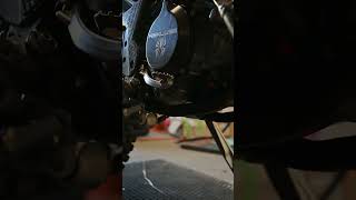 How to do an oil change on a 2023 KTM XC 250 TBI [upl. by Mackler]