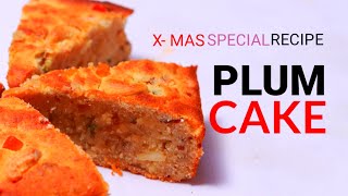 Plum cake or Rum fruit amp nut cake  Traditional Christmas recipe [upl. by Wilden]