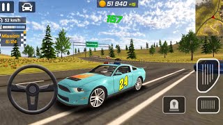 Cyan Colour Ford Mustang In Police Drift Car Driving  Police Drift Car Driving Gameplay 241 [upl. by Del]