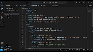 Responsive Social Media Dashboard Using HTML CSS and JS 🔥🔥 [upl. by Alahcim]