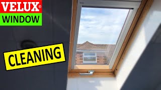 How to clean a Velux Window easily  Velux Roof Window Cleaning [upl. by Otir376]