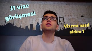 J1 vize görüşmesi Ankaradan WaT vizemi aldım onayret durumları İstanbul [upl. by Basia]