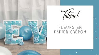 DIY idée de décoration Fleurs en papier crépon [upl. by Michigan]