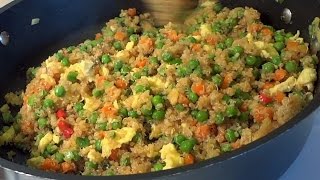 Quinoa Recipe  Quinoa Fried quotRicequot [upl. by Atterrol]