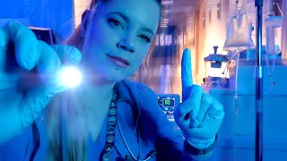 ASMR Hospital Night Nurse Checks on You  Cranial Nerve Exam  You Can Close Your Eyes [upl. by Brozak]