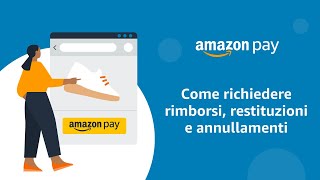 Come richiedere rimborsi restituzioni e annullamenti relativi al tuo ordine Amazon Pay [upl. by Ralat]