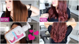 I COLORED MY DARK HAIR W A CONDITIONER  Full Review of KeraColor Clenditioner [upl. by Aneele102]