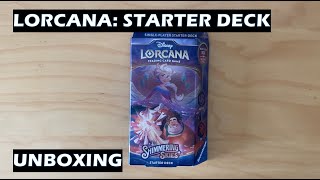 Unboxing Shimmering Skies Lorcana Starter Deck Elsa Wreck It Ralph [upl. by Ggerg]