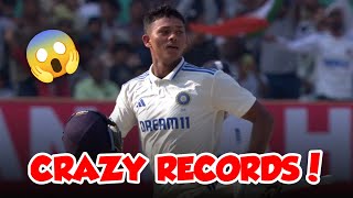 Crazy Records All Huge Records By Yashsavi Jaiswal 🔥  Yashsavi Jaiswal IND vs ENG Test  Abdltalks [upl. by Jazmin]